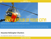 Tablet Screenshot of houstonhelicoptercharter.com